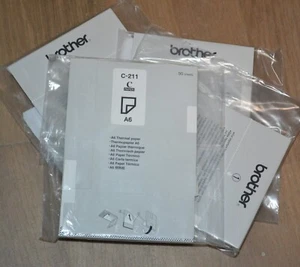 4 Paquetes de 50 Hojas PAPEL TÉRMICO Brother C-211 A6 para MW-260, Grado Premium - Imagen 1 de 6