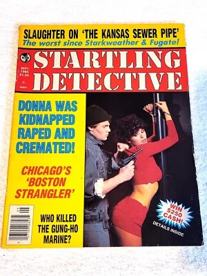 Startling Detective Magazine September 1985 Sexy Girl in Danger Cover VERY GOOD - Image 1 of 4