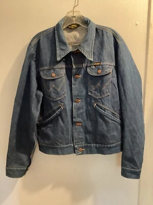 70 年代 Wrangler 牛仔夹克,尺寸 40 M — 第 1/4 张图片