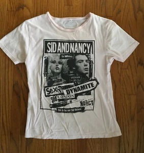 Vintage Sexy Dynamite London Sid & Nancy Punk T-Shirt Japan Gr. XS - Bild 1 von 6