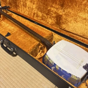 Juego Shamisen Principiante Instrumento Tradicional Japonés Púrpura Sándalo Mediano - Imagen 1 de 20