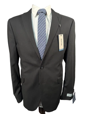 全新 KENNETH COLE 男式黑色运动版型运动外套西装外套 42R — 第 1/4 张图片