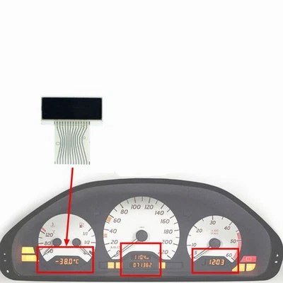 Left Instrument Cluster LCD Display Screen For Mercedes Benz 1998-2002 CLK W208 - Изображение 1 из 4