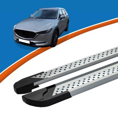 Pedane Adatte Per Soglie Mazda CX-5 A Partire Dal 03/2017 VISO Argento - Immagine 1 di 4