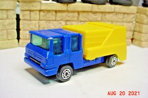 Corgi Juniors Refuse Garbage Truck Blue Yellow Gt Britain 1/64 j122 - Picture 1 of 6