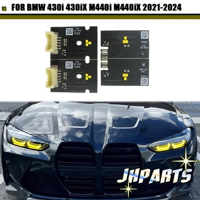 Yellow Angel Eye DRL LED Boards FOR BMW 430i 430iX M440i M440iX 2021-2024 - Imagem 1 de 4