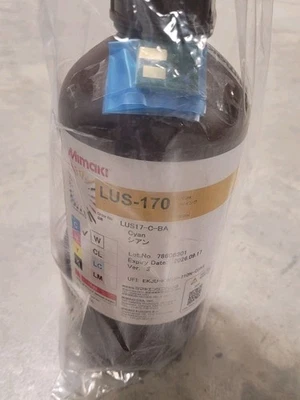 Mimaki 正品 LUS-170 UV 可固化 CYAN 墨水 - 1000毫升 — 第 1/4 张图片