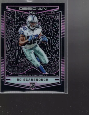B4084- 2018 Panini Obsidian Electric Etch Purple #182 Bo Scarbrough /75 - NM-MT - Image 1 of 2