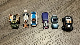 Micro Machines Imposters Lot of 6, 1991 Excellent Pickup, Formula Racer, Porsche