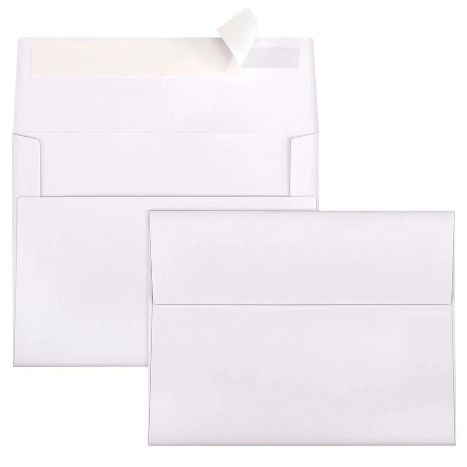 A2 конверты самопечатывание 500 упаковка - 4-3/8 x 5-3/4 белый приглашение конверты Bu... - Изображение 1 из 4