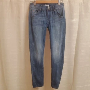 Hudson Skinny Ankle Collin Flap Double Button Jeans Gr. 2 26 blau geknöpfte Taschen - Bild 1 von 14