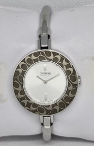 Damenuhr Coach Monogramm silberfarben Armreif Armband 11 - Bild 1 von 10