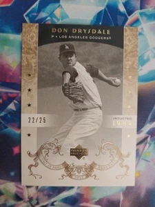 2005 Upper Deck Hall of Fame - Don Drysdale #18 Gold /25 - Picture 1 of 2