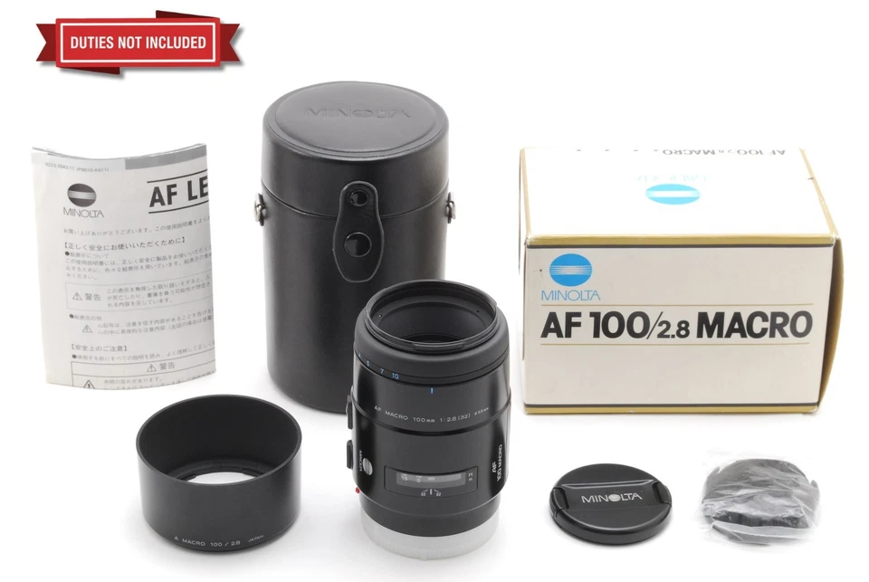 Nuevo objetivo macro Minolta AF 100 mm f/2,8 Late [COMO NUEVO en caja] para Sony A de JAPÓN Foto 1 de 4