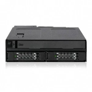 Icy Dock MB602SPO-B TOUGHARMOR MB602SPO-B METAL 2X 2.5 + ULTRA SLIM ODD BAY - Picture 1 of 1