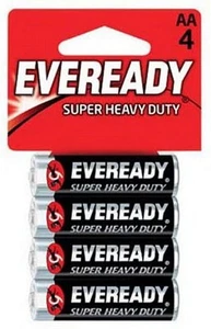Eveready Batterie Super Resistenti, AA, 4 Conti, 1215SW-4 - Foto 1 di 1