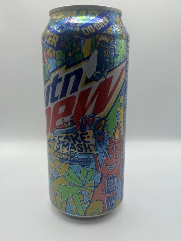 Mtn Dew Cake Smash 1 FULL Can Mountain Dew Limited Edition 2021 16 Fl Oz *RARE* - Image 1 of 4