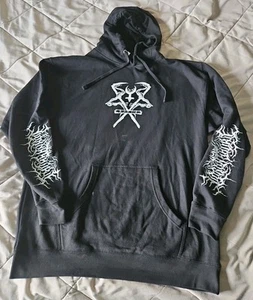 Lorna Shore To The Hellfire Pullover Hoodie Size XL Deathcore Metal - Picture 1 of 8