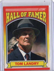 TOM LANDRY 1990 SCORE * HALL OF FAMERS * CARD #597 COWBOYS A186 - Picture 1 of 2