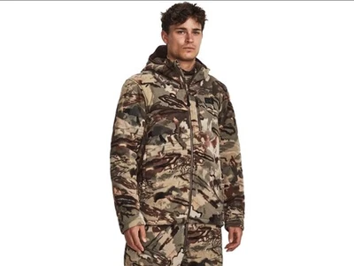 Under Armour UA RUT Windproof Scent Control Microfleece Forest Camo Jacket Large - Image 1 of 3