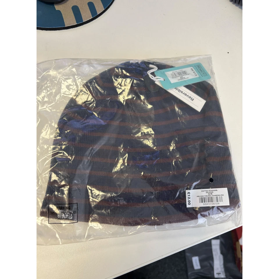 Gorro Animal para hombre - azul marino/borgoña - talla única Foto 1 de 1