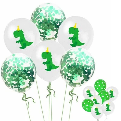 Party Supply Birthday Latex Dinosaur Balloons Home Decorations 15Pcs 12" - Image 1 of 4