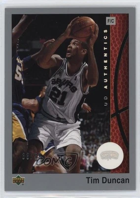 2002-03 Upper Deck UD Authentics Rainbow /50 Tim Duncan #74 HOF - Image 1 of 2