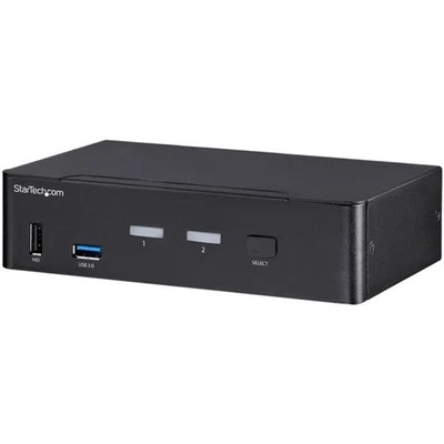 StarTech SV231DPU34K Startech Kvm 2 Port Displayport Switch 4K 60Hz Usb 3.0 - Image 1 of 4