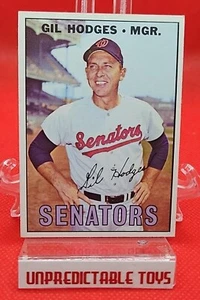 1967 Tarjeta de béisbol Gil Hodges Topps #228 Gil Hodges senadores sin precio base - Imagen 1 de 7