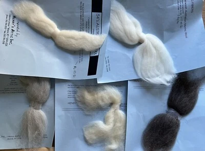 Henry’s Attic Spinning Fiber Samples merino, Alpaca Goat - Image 1 of 4