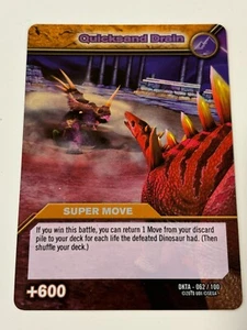 Dinosaur King DKTA 062/100 Quicksand Drain Rare Foil Move Trading Card - Foto 1 di 2