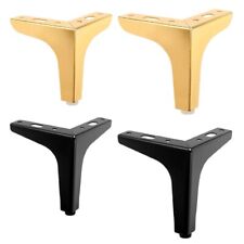 4 Pieces Table Feet Sofa Bed Leg Iron Furniture Legs Replacement Black