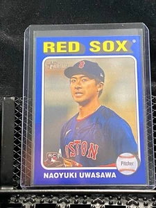 Naoyuki Uwasawa RC 2024 Topps Heritage High # Dark Blue Border #651 Red Sox - Picture 1 of 2