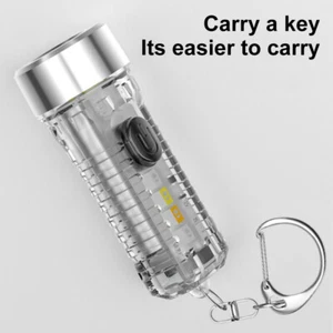 Mini COB LED Schlüsselanhänger Licht Taschenlampe USB Wiederaufladbare Taschenlampe Arbeitsleuchte USA - Bild 1 von 12