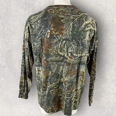 Cabelas Shirt Mens 2XL Seclusion Camo 3D Hunting Pullover Military Camp 1440 - Image 1 of 4