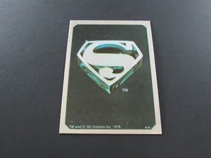 1978 Topps Superman Logo Foil Sticker - Picture 1 of 2