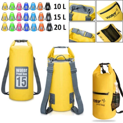 TOBILU® Drybag Seesack Packsack Tasche Rollbeutel Rucksack wasserdicht DE Neu