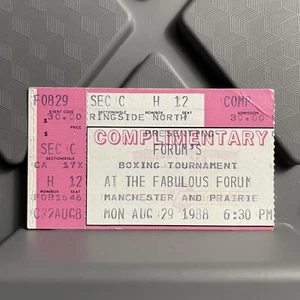 Boxing Tournament At The Fabulous Forum Boxing Event Ticket Stub August 1988 - Picture 1 of 2
