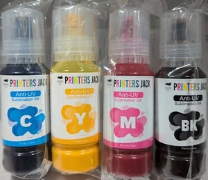 Druckerbuchse Anti-UV Sublimation Tinte für Epson EcoTank Drucker, je 100ml - Bild 1 von 3