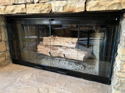 Fireplace Glass Door Set For Heatilator Fireplace - Image 1 of 4