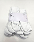 Nike Everyday No Show Socks White 6 Pack Women's 6-10 Youth 5Y-7Y Men's 6-8 NEW