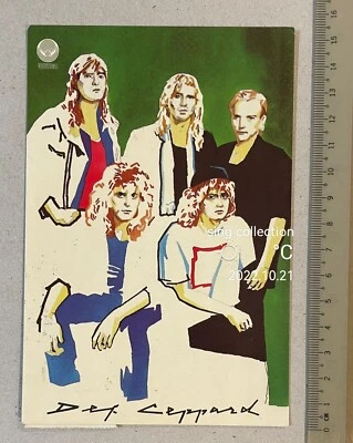 1990's Def Leppard English Rock Band PolyGram Records official postcard posted - Image 1 of 2