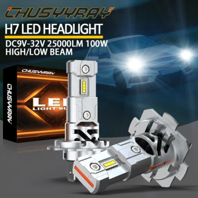 Kit de faros LED bombillas de haz alto/bajo para Mercedes-Benz C250 C300 C350 2x 6000K Foto 1 de 4