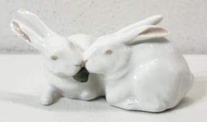Vintage Royal Copenhagen Pair of Rabbits, Bunnies #518 - Picture 1 of 13