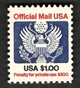United States Sc# O132 Official $1 Mail - USA Coat of Arms Eagle MNH stamp