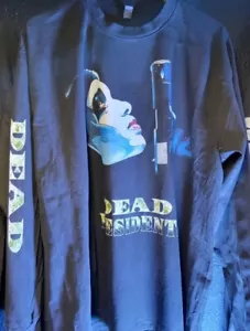 CUSTOM DEAD PRESIDENTS LANGARMSHIRT 4 SEITEN DRUCK LA APPAREL VINTAGE VERBLASSEN - Bild 1 von 3