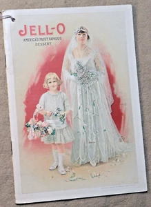 Jello JELL-O Bride Wedding Recipe Booklet & Ice Cream Cookbook 1916 Shower book - Picture 1 of 15