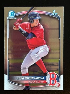 2025 Bowman Chrome Prospects - Jhostynxon Garcia #BCP-43 - Boston Red Sox #5 - Picture 1 of 2