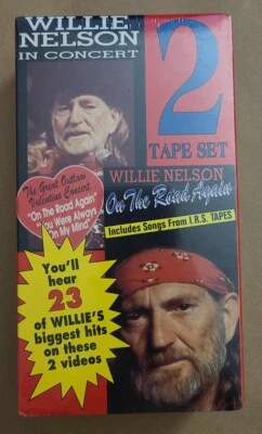 Willie Nelson: In Concert & On the Road Again (VHS, 2 Tape Set, 1991) - Image 1 of 4