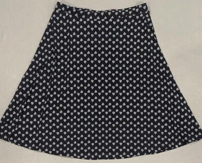 Gilli Women’s Skirt M Blue White Geometric Print Fit Flare Retro Grannycore USA Foto 1 de 4